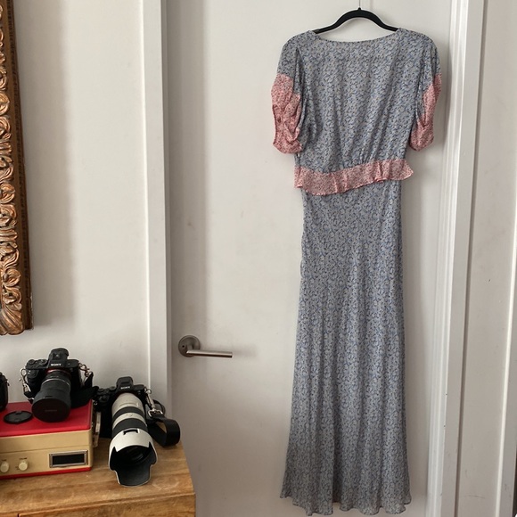 LoveShackFancy Lillian Dress Veranda blue Floral - Picture 7 of 8